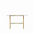 Modern Luxury Gold Metal Frame Console Table , Chic Entryway Table With Storage Shelf For Living Room Decor