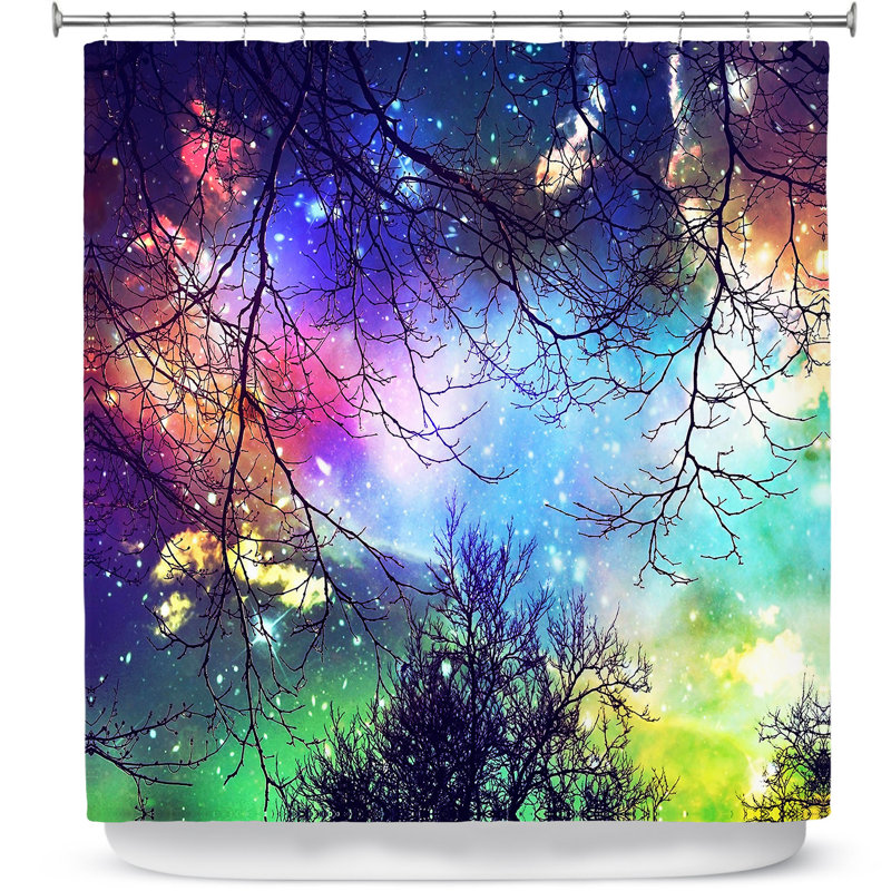 Rideau de douche simple look to the stars