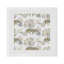 Serviettes de table en satin de coton Leopard Walk-557044225