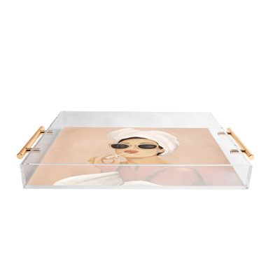 Plateau en acrylique Flow Line Morning