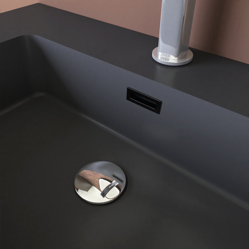 Wall-Mounted Bathroom Vanity With Integrated Solid Surface Basin, 30"