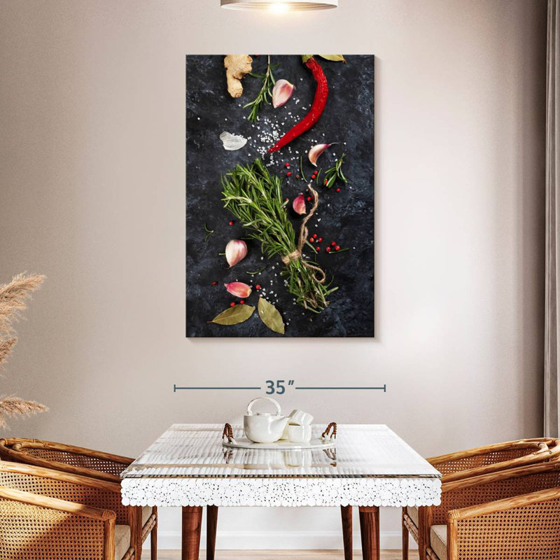 Yarlin Fresh Herbs Plating, 48" H x 32" W