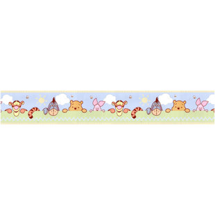  Bordure de papier peint Winnie The Pooh Peekaboo, 15 pi de long x 6,8 po de large