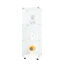 Vitrine en verre - 3 tablettes blanches pour chambre à coucher, bureau, salon, installation au sol, installation rapide, bureau