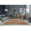 Tapis géométrique gris / orange Pinheiro-24781989