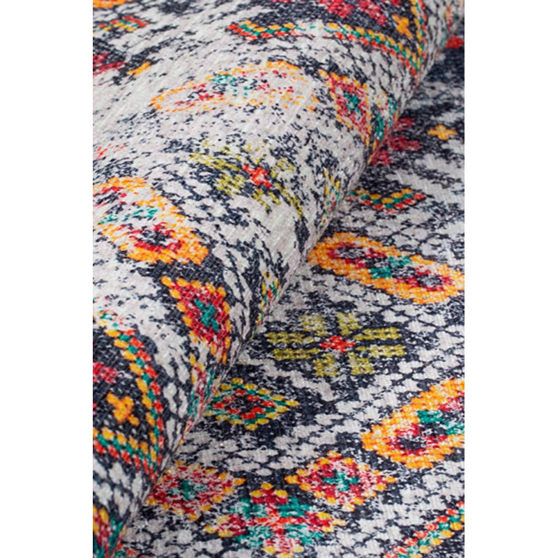 Tapis décoratif coloré Ottilie, Rectangle 3 pi 10 po x 5 pi 3 po