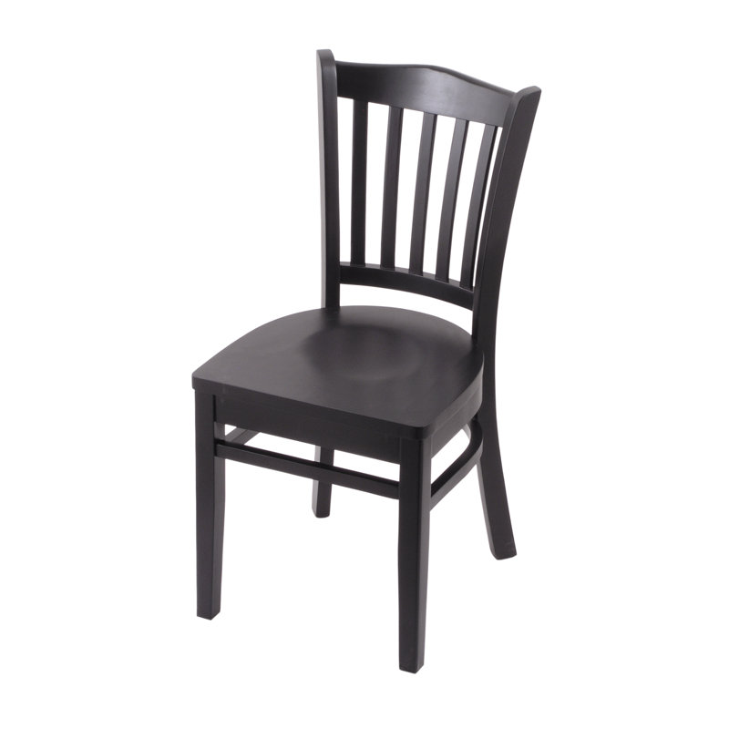 Hampton 18'' H Beech Solid Wood Side Chair, Black