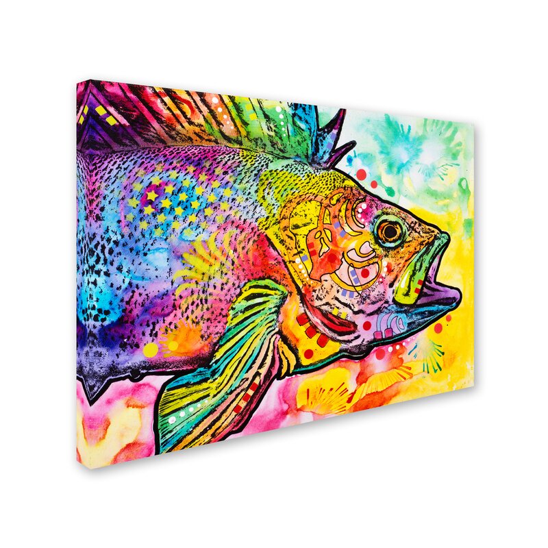 Fish On Canvas by Dean Russo Graphic Art