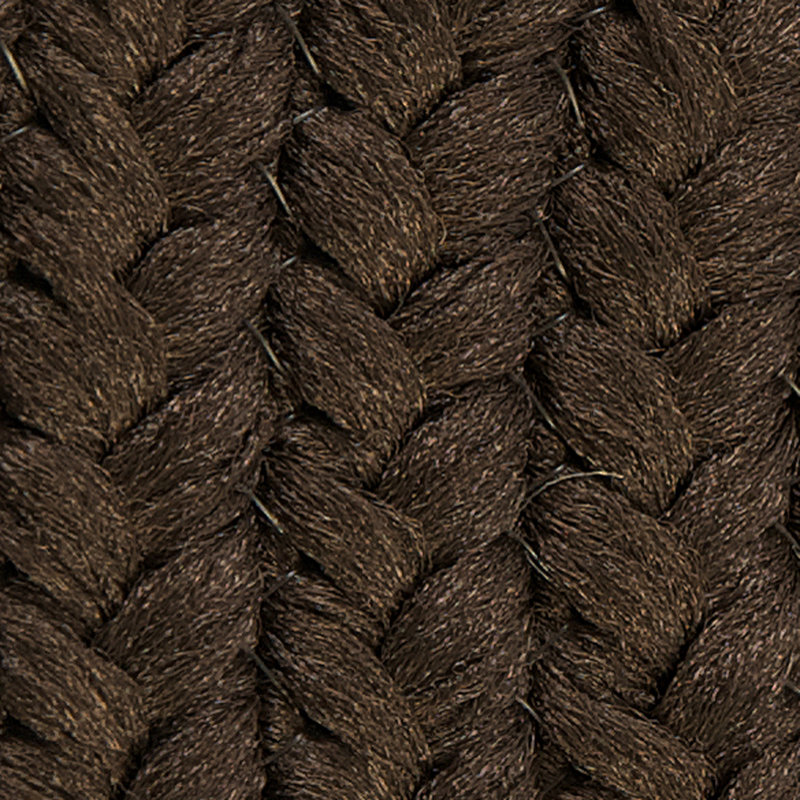 Tapis brun tressé à la main Rylie, Tapis de couloir 2 pi x 5 pi