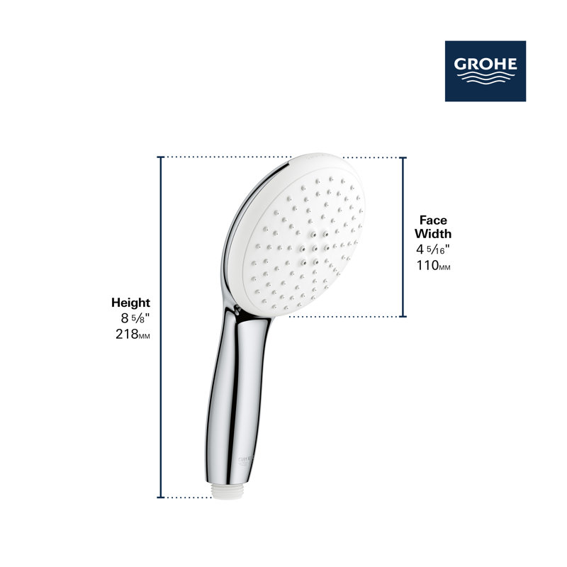 Tempesta 110 Round 2-Spray Hand Shower, StarLight Chrome