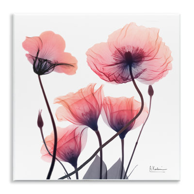 Elegant Modern Poppy Buds Wall Plaque, design by Albert Koetsier
