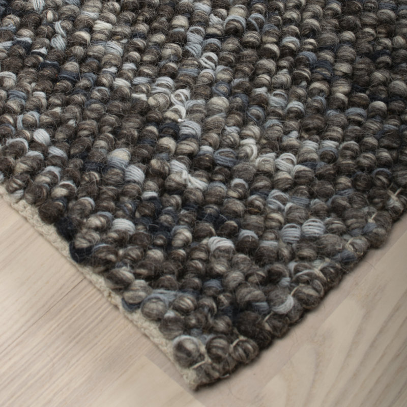 Jenks Solid Colour Hand Woven Area Rug, Rectangle 140 x 200cm