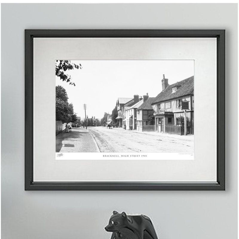 Bracknell, High Street 1901 - Single Picture Frame Print, 45cm H X 60cm W x 2cm D