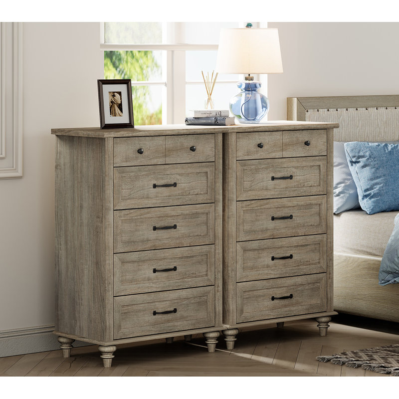 Ciccarelli 10 - Drawer Dresser, Gray