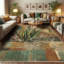 Machine Printed 229cm X 157cm Area Rug
