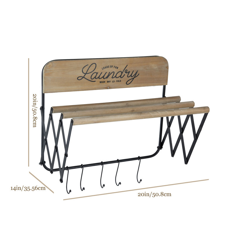 Wall Mounted Collapsible Drying Rack