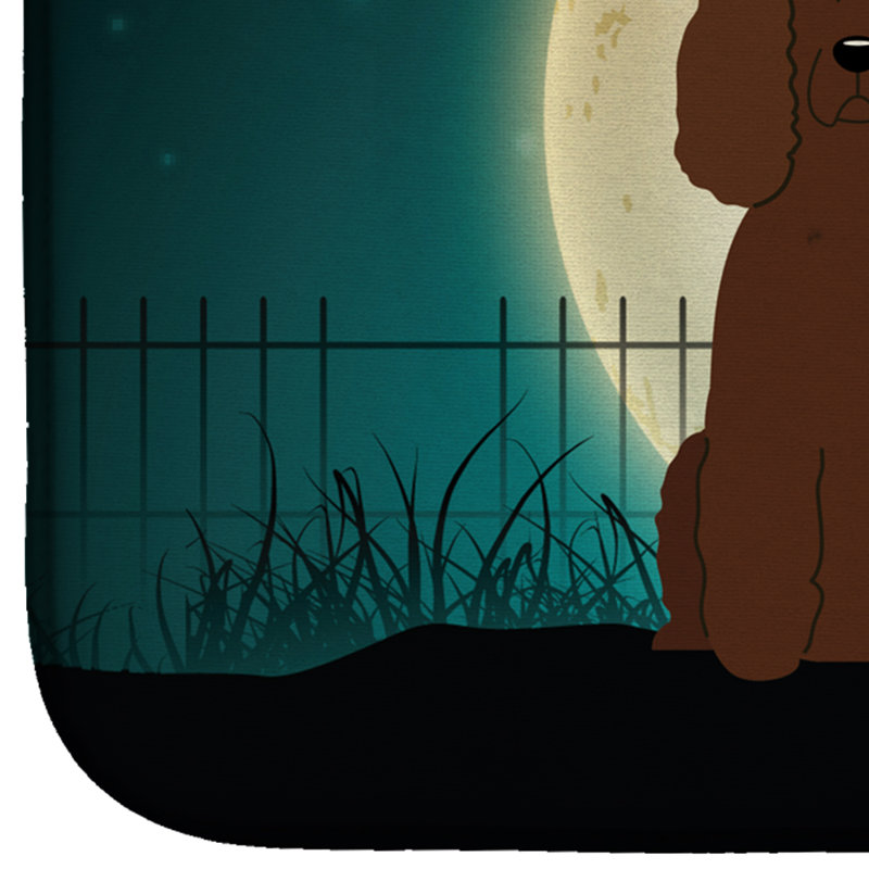 Tapis de séchage épagneul d’eau irlandaise d’halloween
