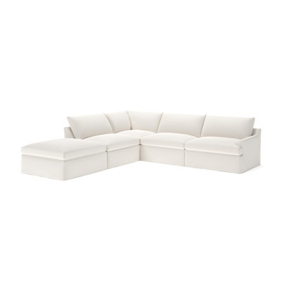 Wrenley 5-Piece Slipcovered Modular Sectional by Birch Lane