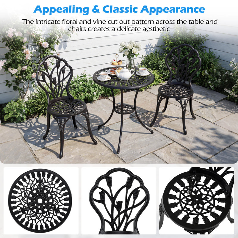 2 - Person Patio Dining Set with Round Table