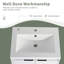 Meuble-lavabo autoportant de 24 po avec lavabo en résine, portes à fermeture en douceur-133670058