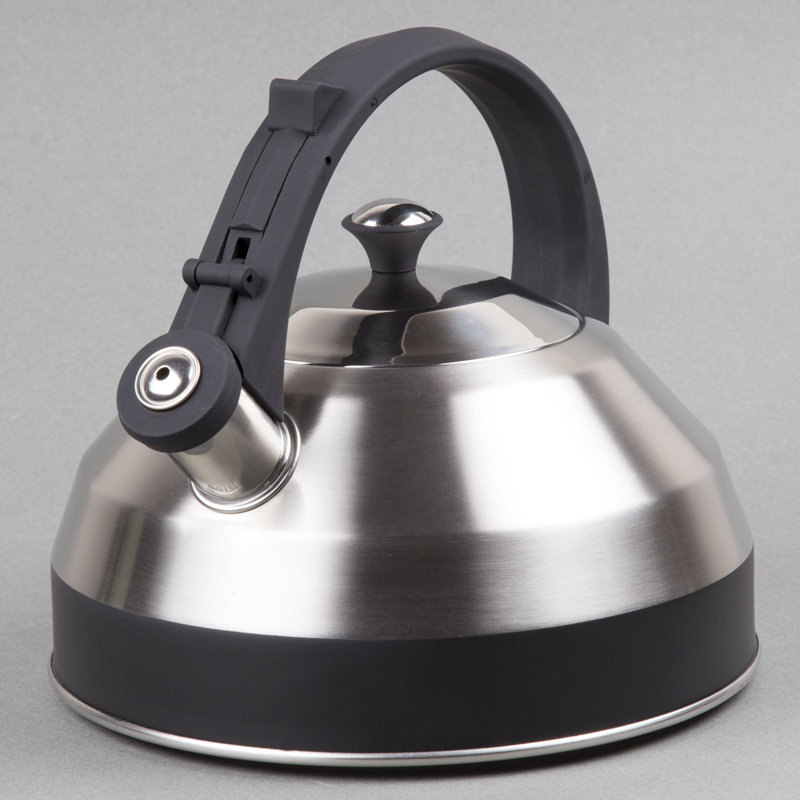 Creative Home 2,8 pte Bouilloire pour cuisinière en acier inoxydable, Noir