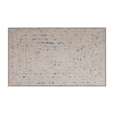 Tapis gris lavable à la machine