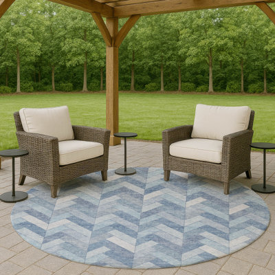 Tapis géométrique intérieur / extérieur lavable à la machine Chantille ACN2297