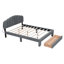 Grand lit plateforme tapissier Teddy-505786