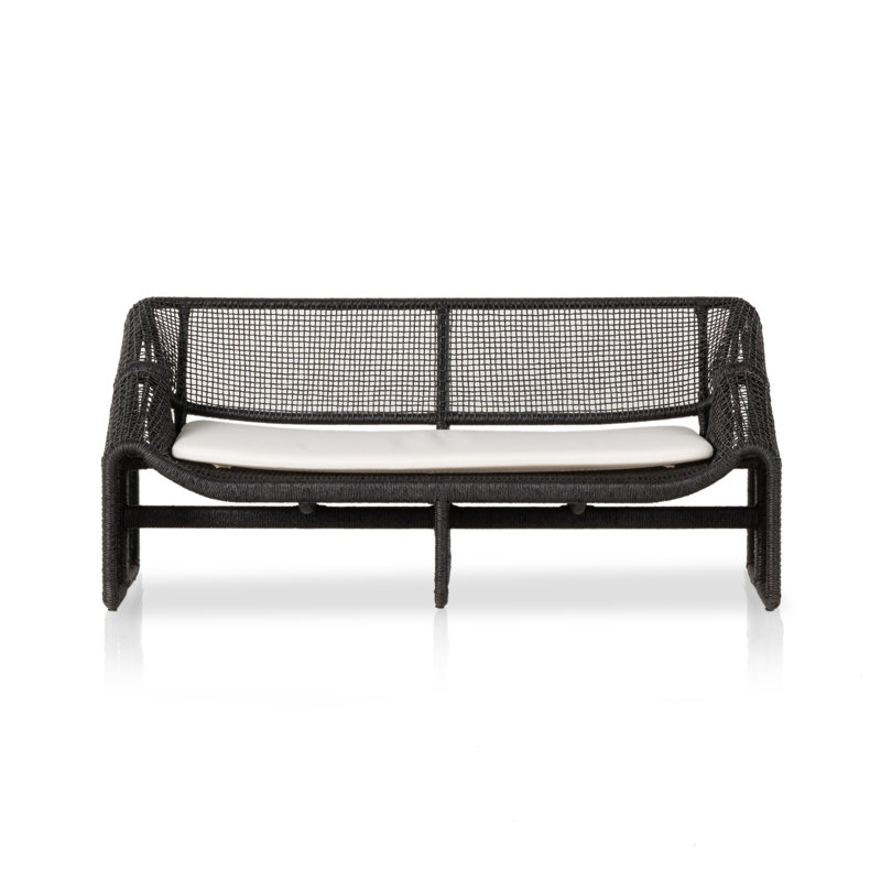 Selma Outdoor 2 - Seat Loveseat, Faux Black Hyacinth