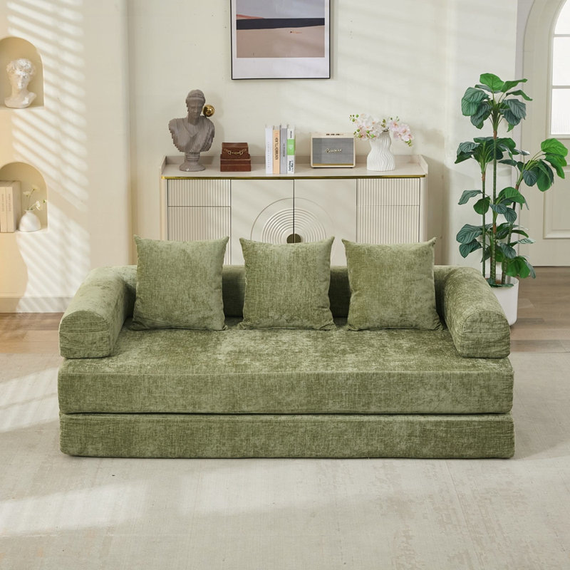 Canapé-lit pliant Boneless Comfy, Vert