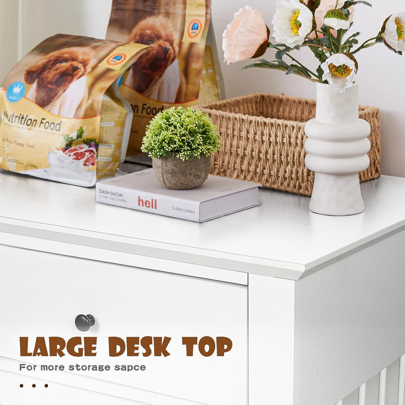 Meuble de caisse pour chien Cranbrook, Blanc