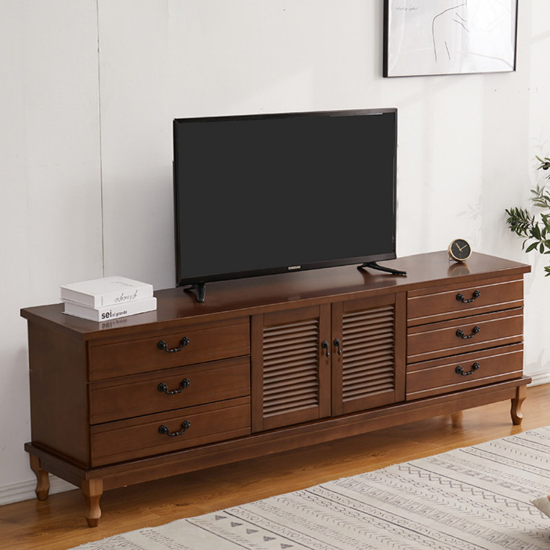 Meuble télé américain simple et classique, Brun noyer