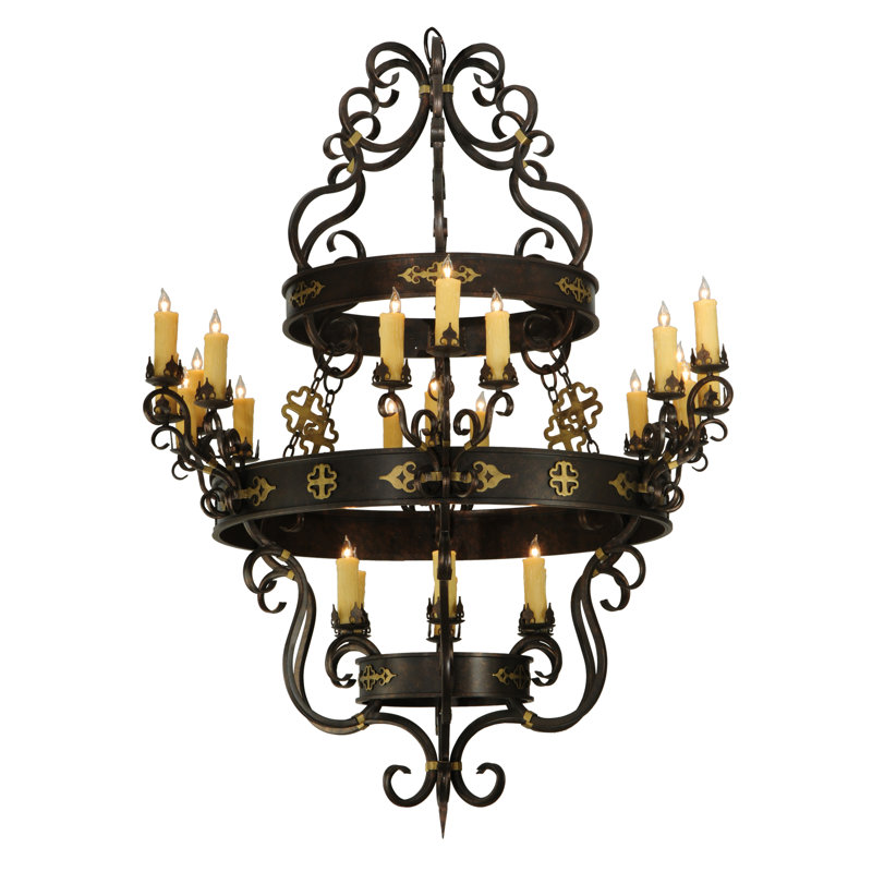 Lustre 60 lumières l 24 po Santino