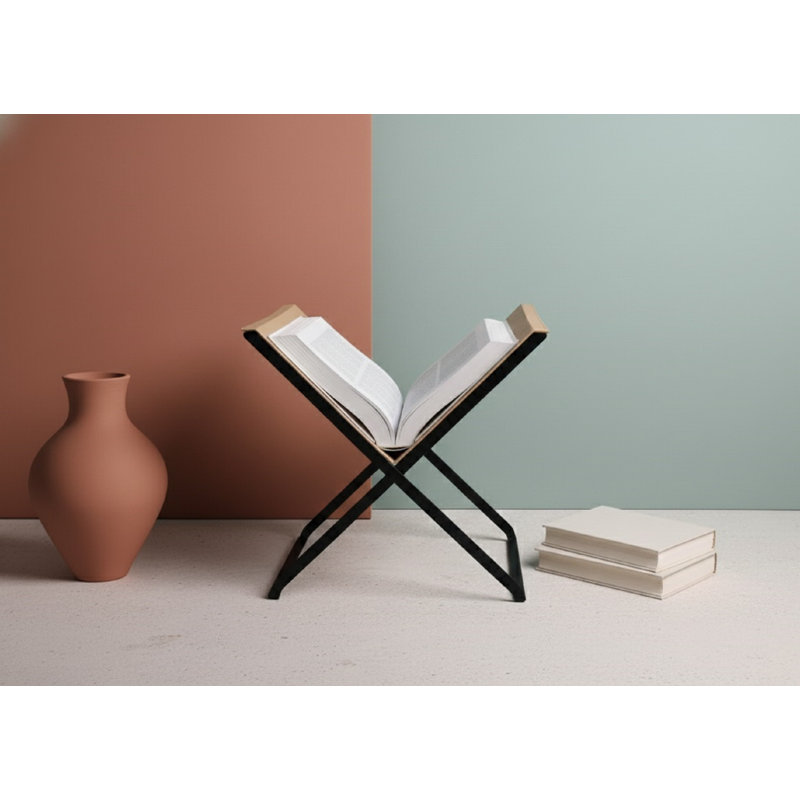 Ceryis Napa Leather Book Stand, Beige
