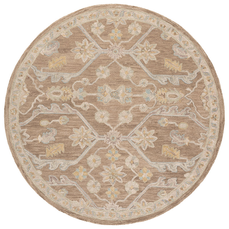 Blossom Hand Tufted Wool Moroccan Indoor Rug, Rectangle 3' x 5'