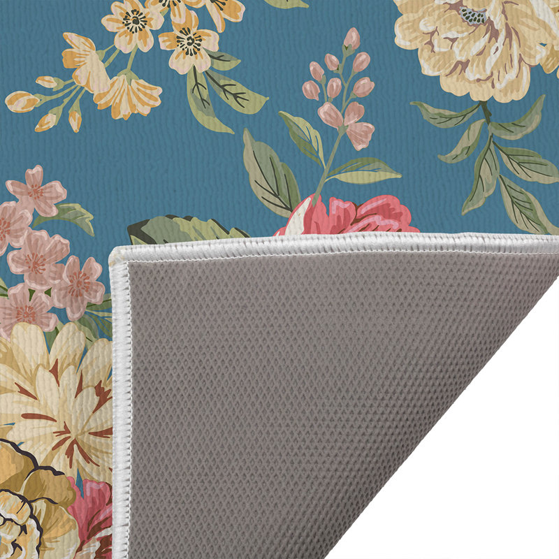 Tapis de bain Myah Catherine, Bleu, Rectangle - L 34 po x l 21 po