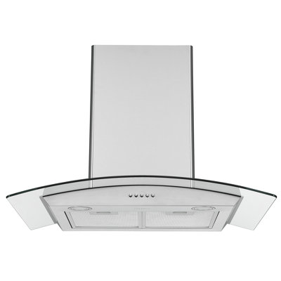 Ancona 30" Stainless Steel 280 CFM Convertible Wall Range Hood with Mesh Filter