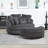 Upholstered Barrel Chair With Ottoman-108805426