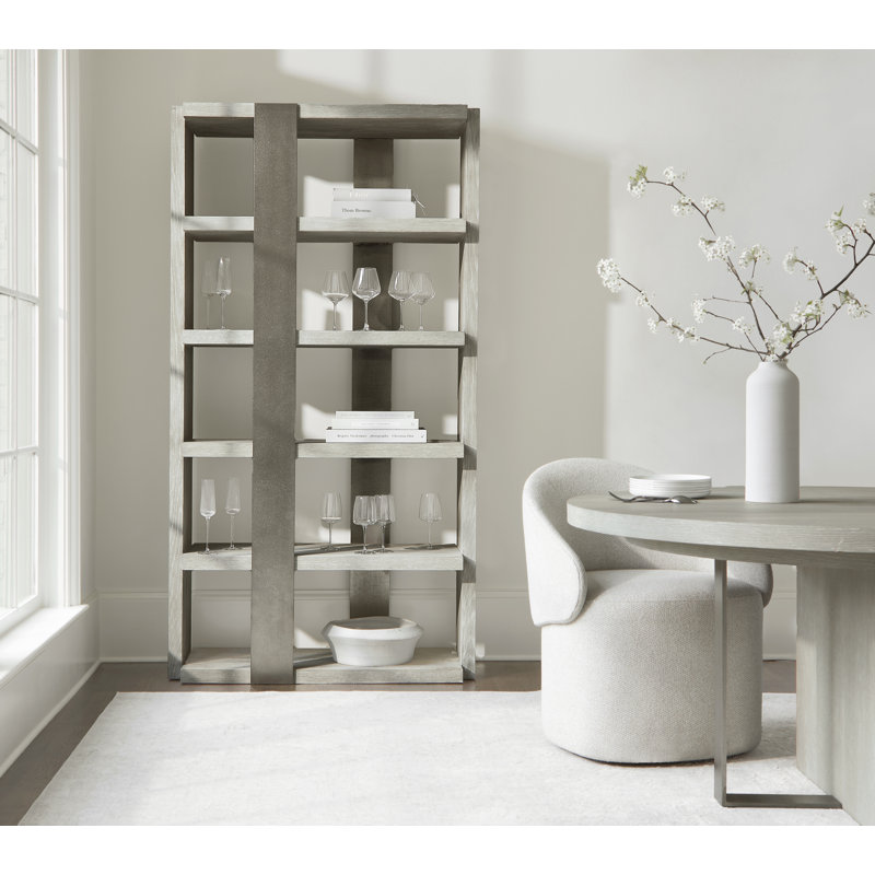 Tempo Solid Wood Etagere Bookcase