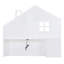 Lit plateforme double pleine grandeur avec fenêtres, tiroirs, tablettes et ports USB intégrés et prises de courant, blanc-309218060-309218061