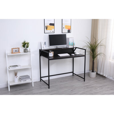 Console étroite noire - Meuble moderne pour entrée, salon, chambre, couloir, bureau : Idéal pour les petits espaces et les couloirs