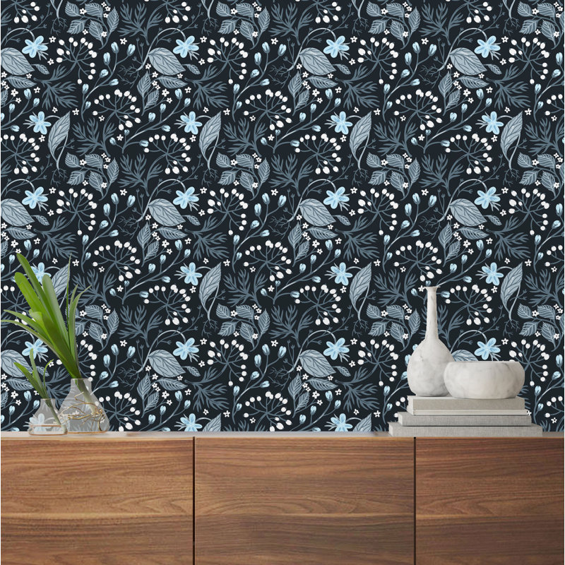 Rouleau de papier peint adhésif Prairieburg Berries, L 16,67 po x l 25 po