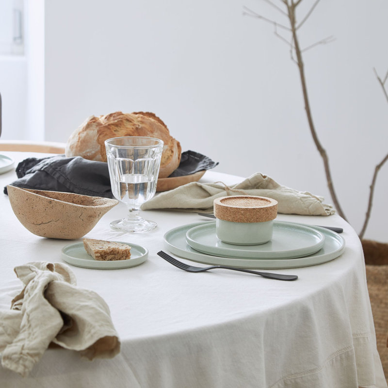 Redonda Stoneware Dinner Plate, Bay Leaf