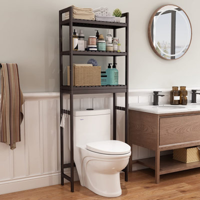 3-Tier Bamboo Adjustable Over Toilet Storage Rack