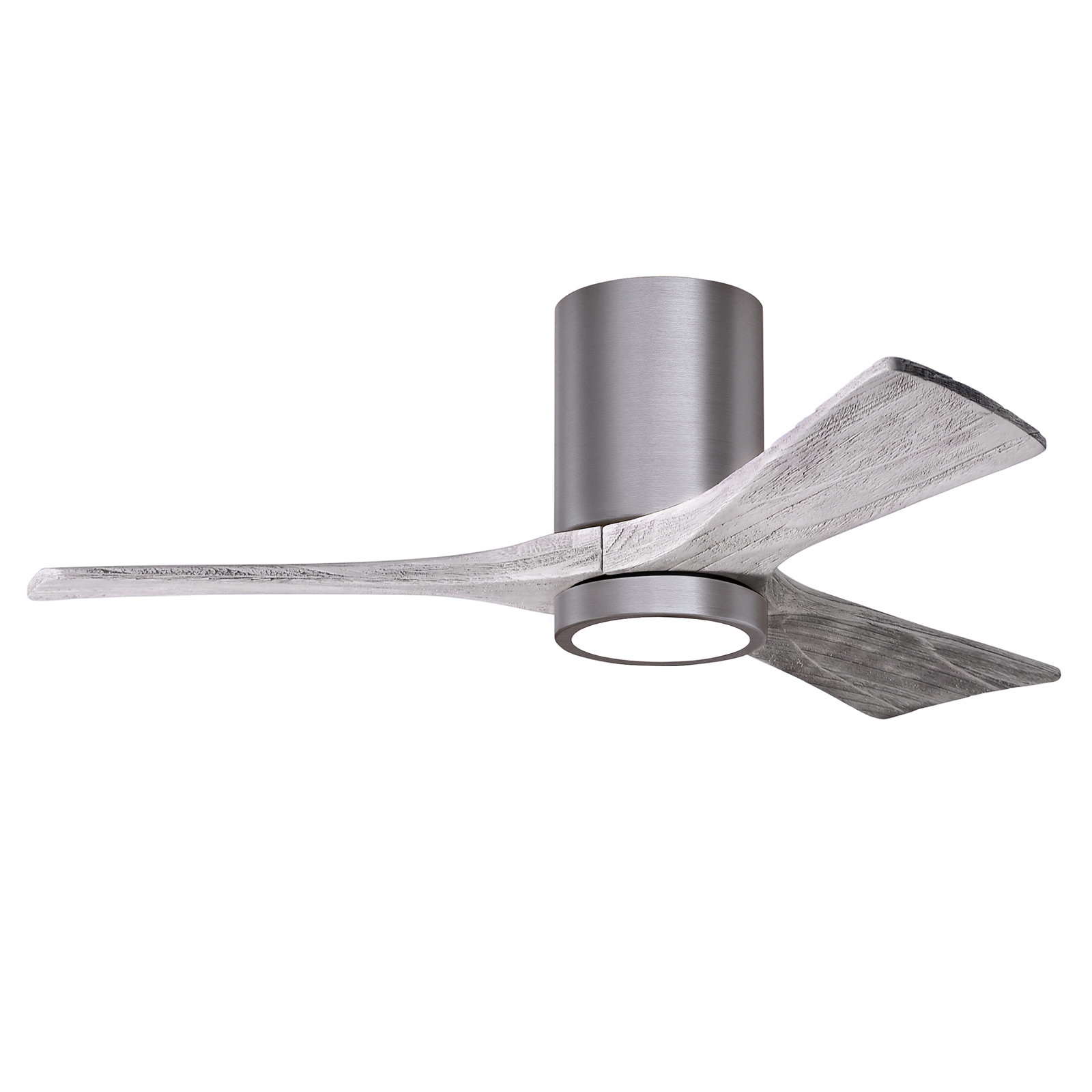 Olivier 3 Blade Ceiling Fan with LED Light Kit, Barn Wood Tone, Brushed Pewter, 42"