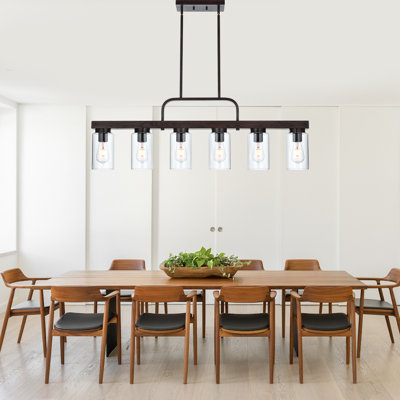 Lustre linéaire à 5 lumières pour îlot de cuisine Josman