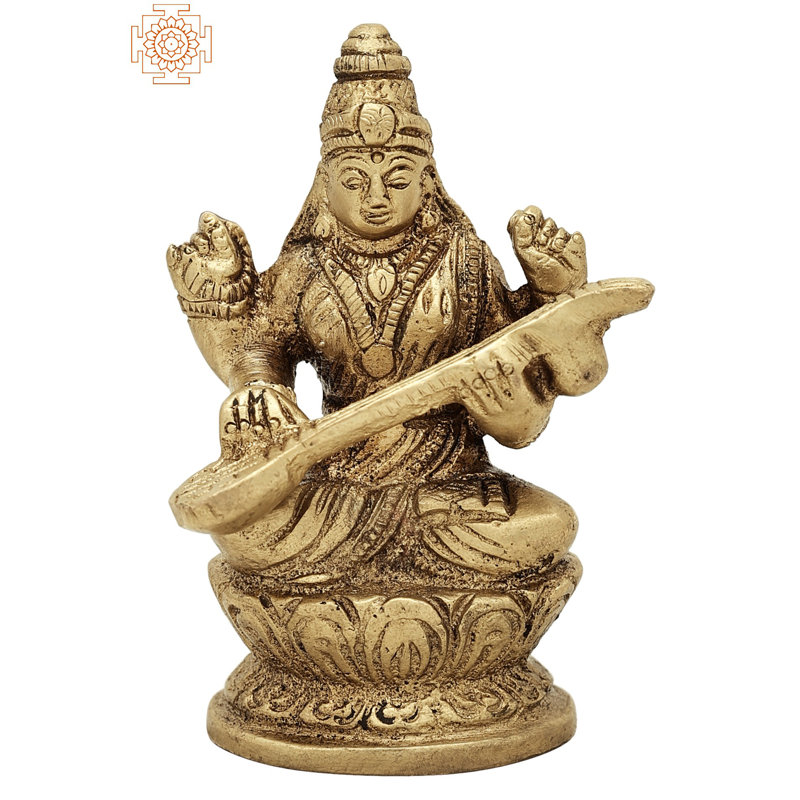 Petite déesse Saraswati, Or