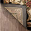 Tapis oriental noir / beige tissé à la machine Colindale-20238827