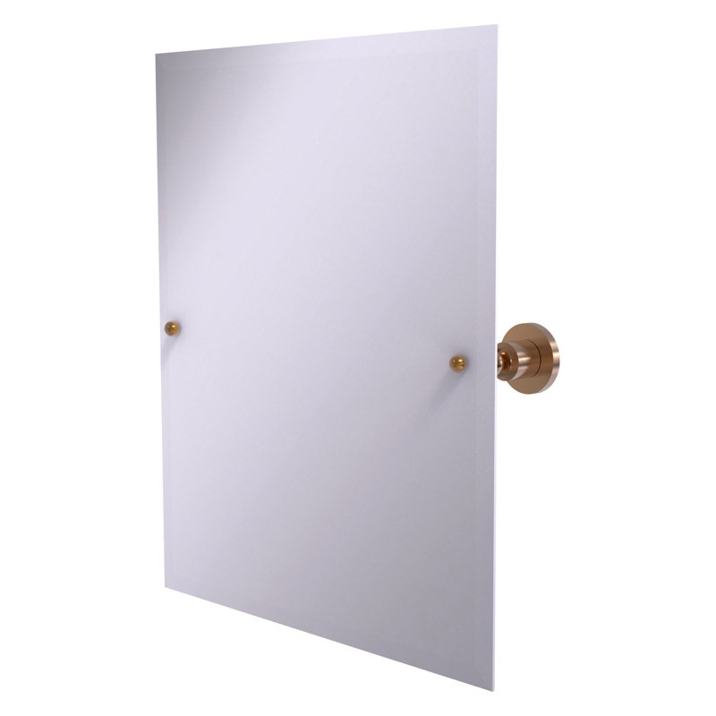 Miroir rectangulaire inclinable 21 "x 26" Lera, Bronze brossé