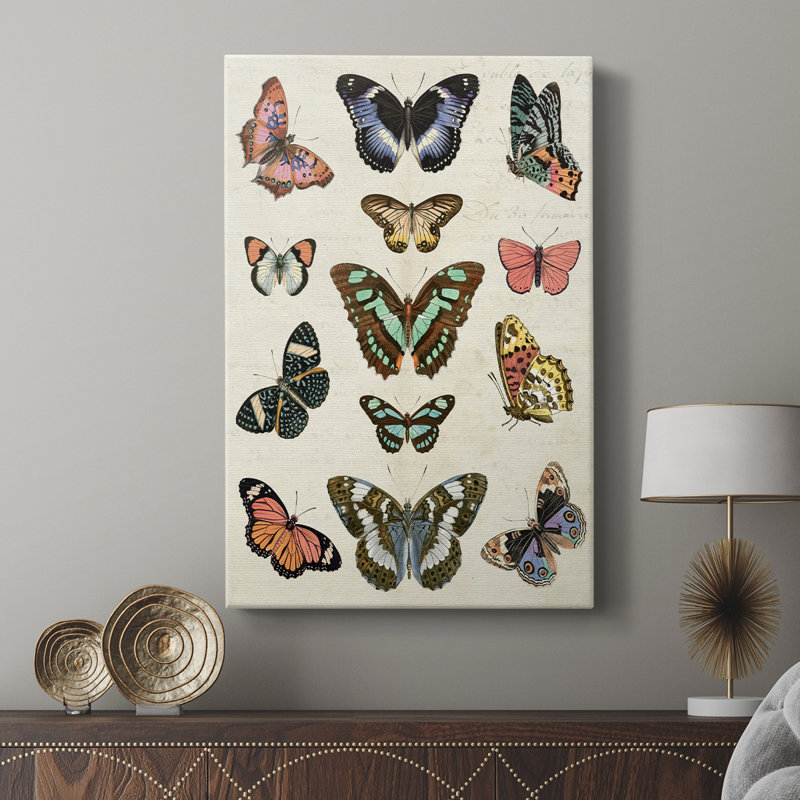 Flutterbys I -Gallery Wrapped Cavas, 18" H x 12" W